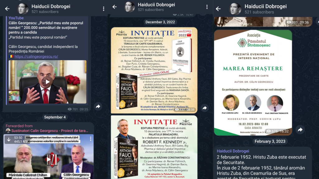 „Haiducii Dobrogei”, canalul de Telegram unde Eugen Sechila îl promova pe Călin Georgescu și organiza tabere de supraviețuire asociate cu legionarismul
